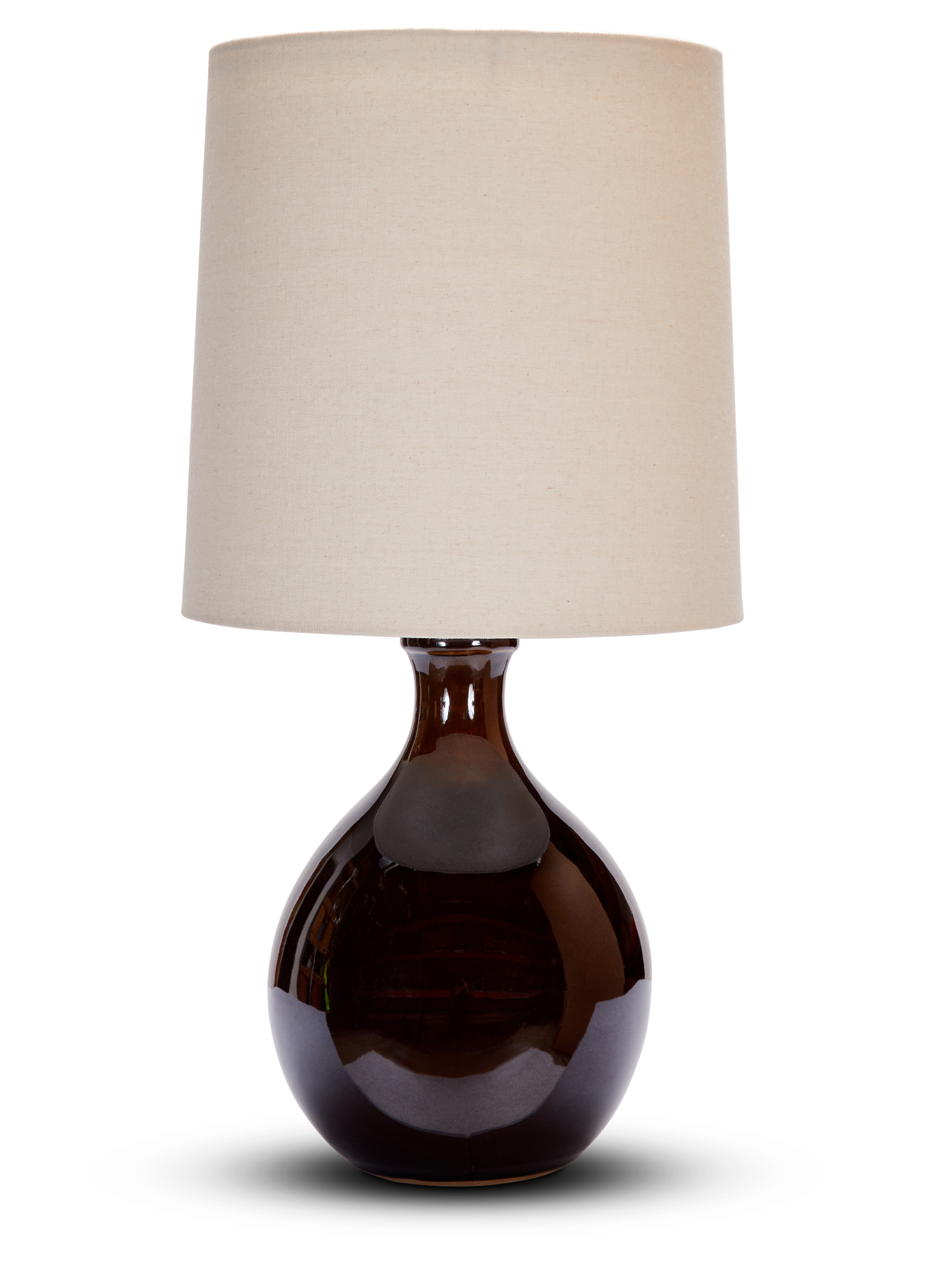 Large Iris Lamp - Dark Amber