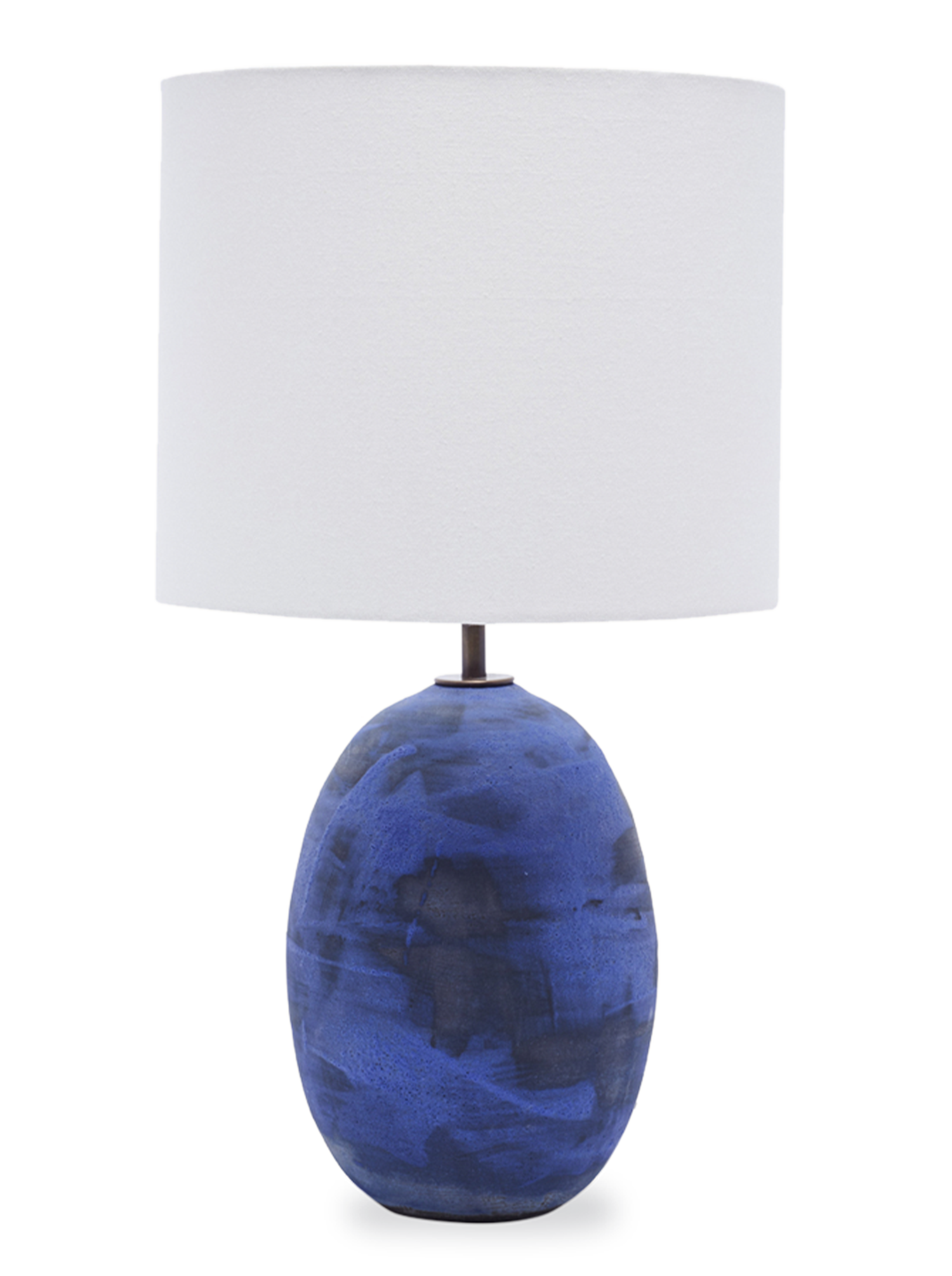 Oval Lamp - Dry Blue Matte