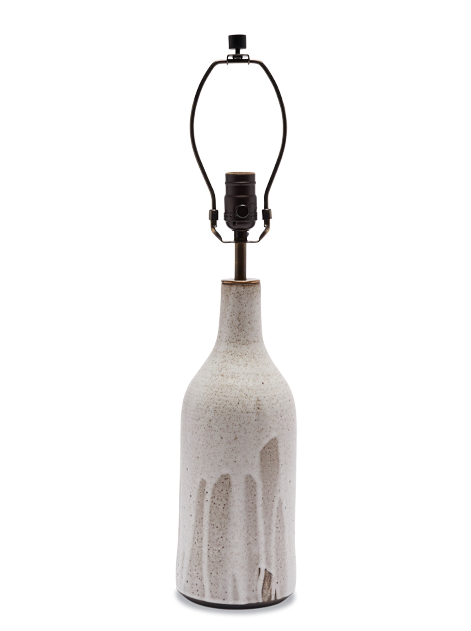 Large Bottle Lamp - Poured White