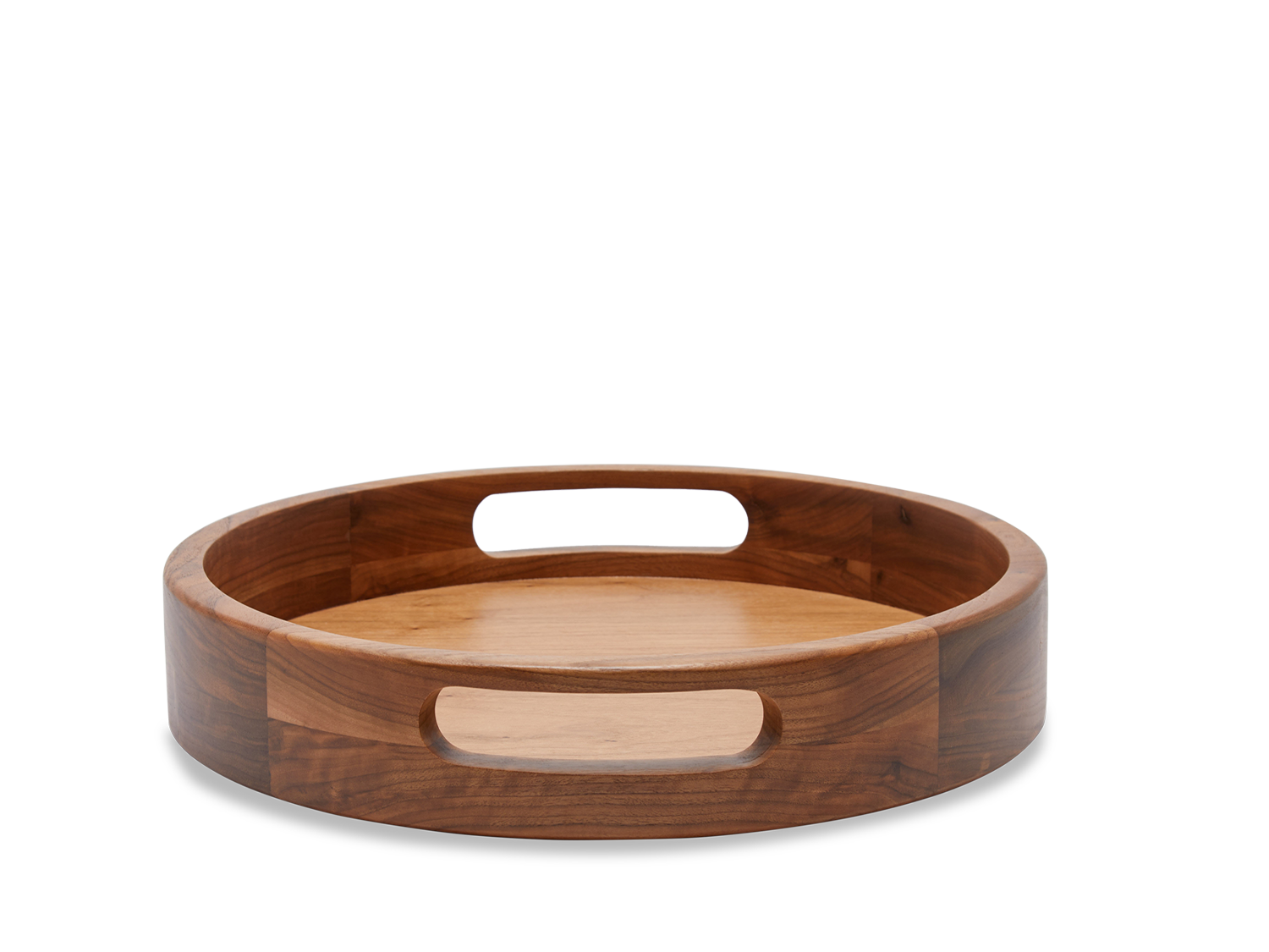 Moreno Tray - Round - Natural Walnut